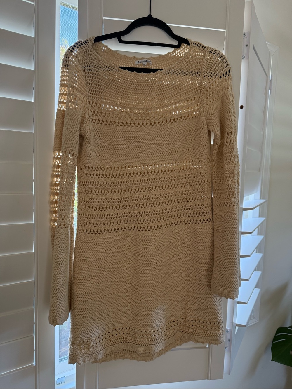 Reformation Inda cotton crochet dress - Picture 2 of 3